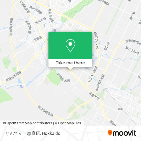 とんでん　恵庭店 map