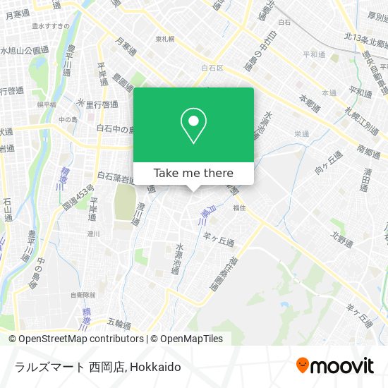 ラルズマート 西岡店 map