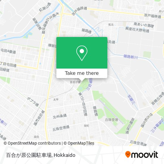 百合が原公園駐車場 map