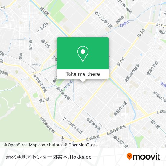 新発寒地区センター図書室 map