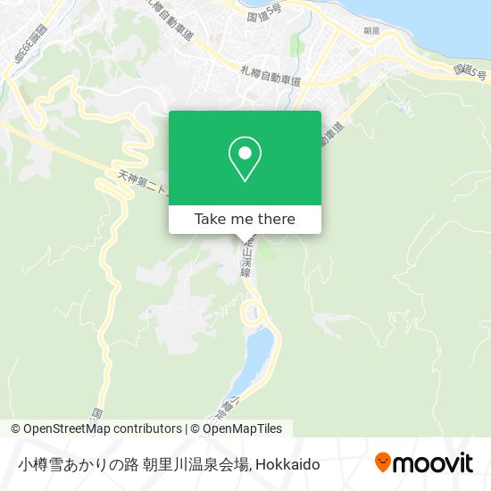 小樽雪あかりの路 朝里川温泉会場 map