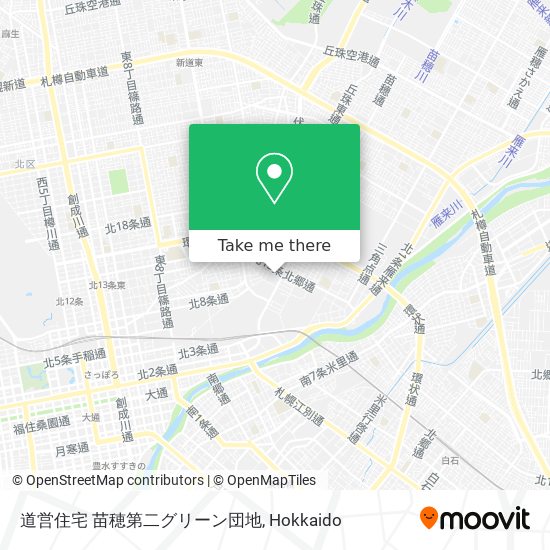 道営住宅 苗穂第二グリーン団地 map