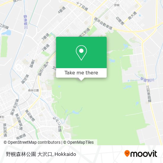 野幌森林公園 大沢口 map
