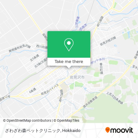 ざわざわ森ペットクリニック map