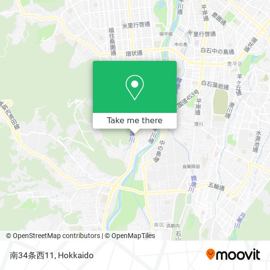 南34条西11 map