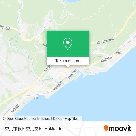 Noboribetsu City Noboribetsu Branch Office map