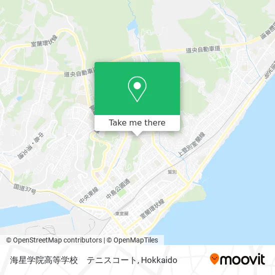 海星学院高等学校　テニスコート map