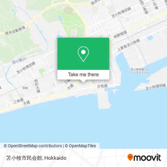 Tomakomai City Hall map