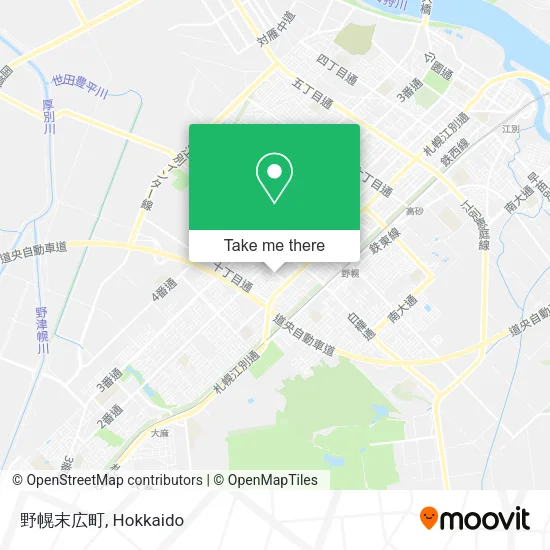 野幌末広町 map