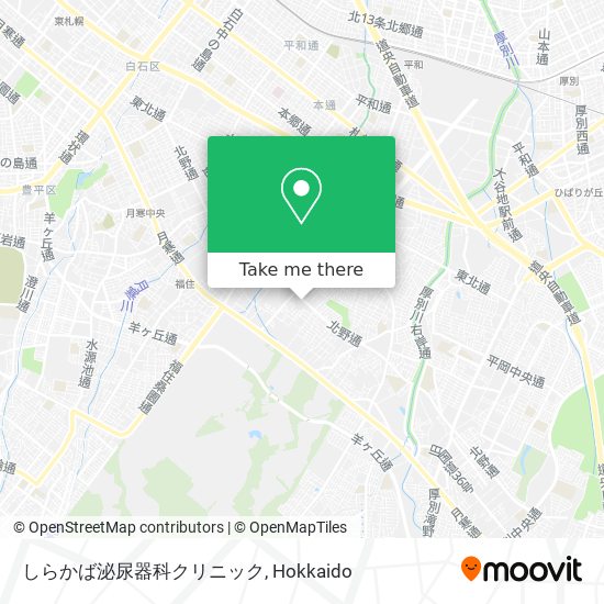 しらかば泌尿器科クリニック map