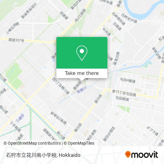 石狩市立花川南小学校 map