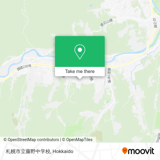 札幌市立藤野中学校 map