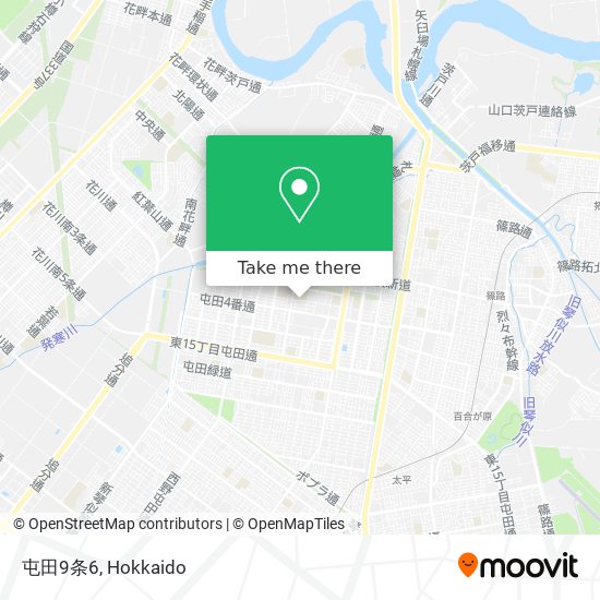 屯田9条6 map