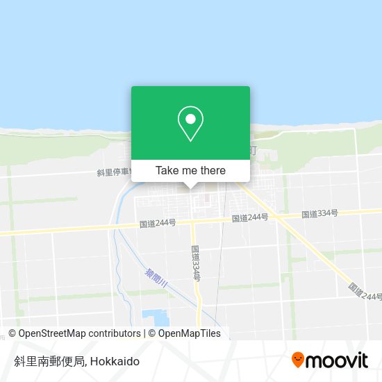 斜里南郵便局 map