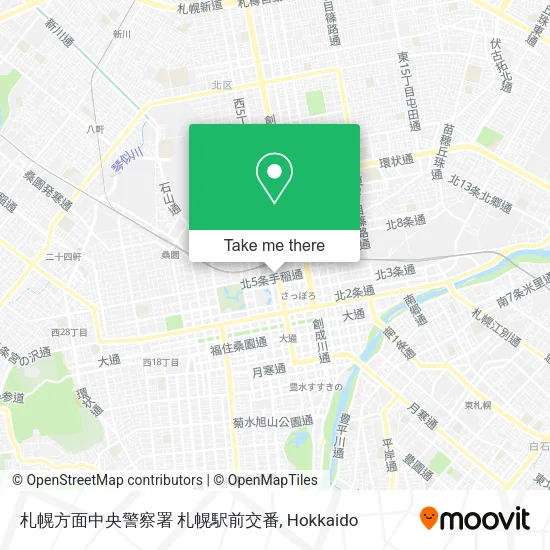 札幌方面中央警察署 札幌駅前交番 map
