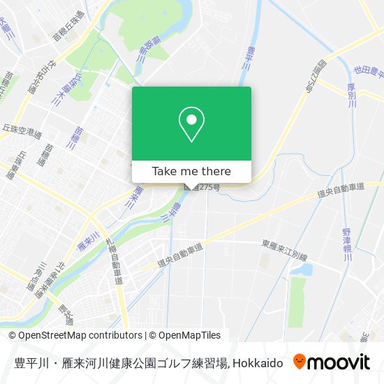 豊平川・雁来河川健康公園ゴルフ練習場 map