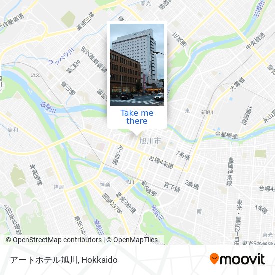 アートホテル旭川 map