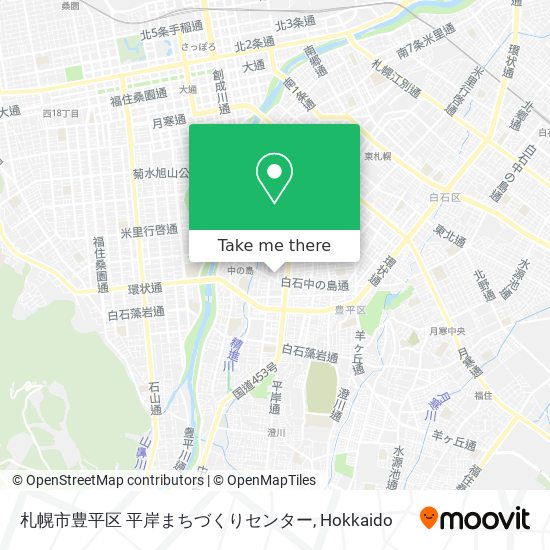 札幌市豊平区 平岸まちづくりセンター map
