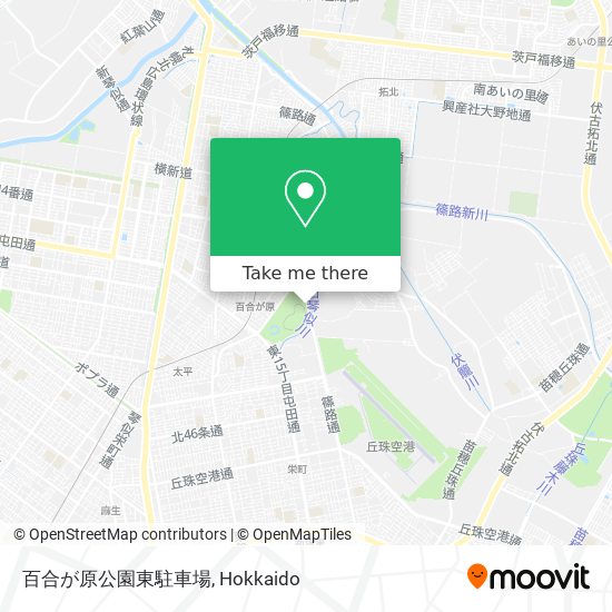 百合が原公園東駐車場 map