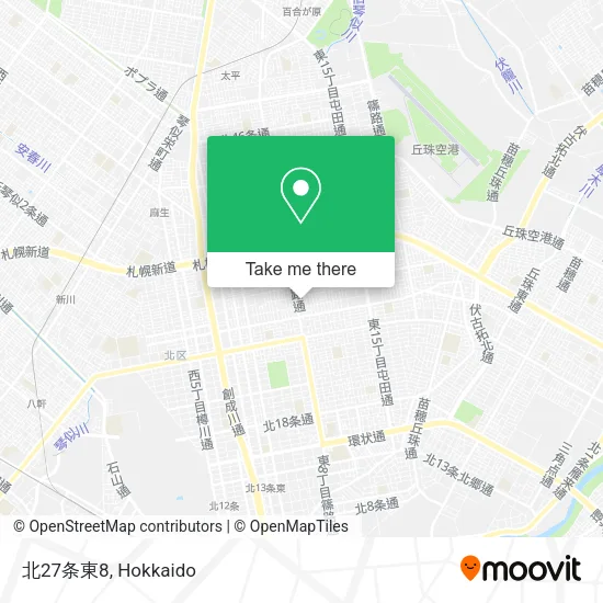 北27条東8 map