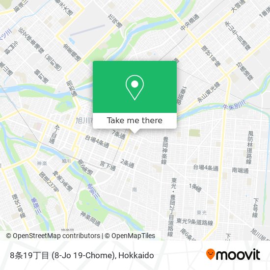 8条19丁目 (8-Jo 19-Chome) map
