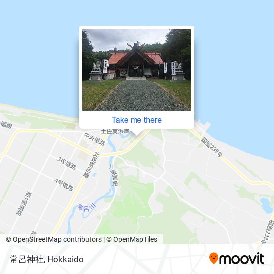 常呂神社 map