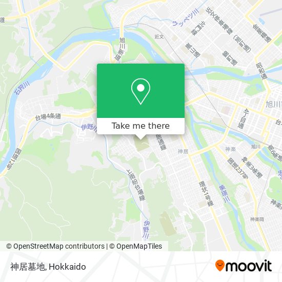 神居墓地 map