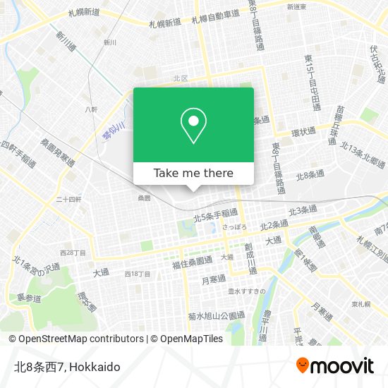 北8条西7 map