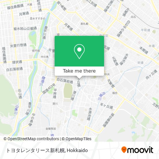 トヨタレンタリース新札幌 map