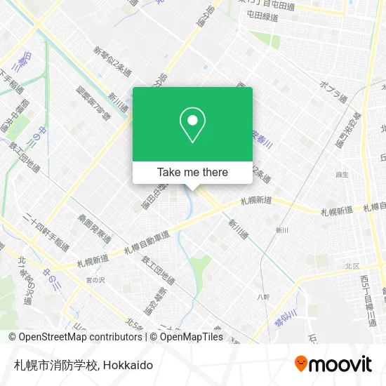 札幌市消防学校 map
