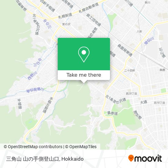 How To Get To 三角山 山の手側登山口 In 札幌市 By Bus