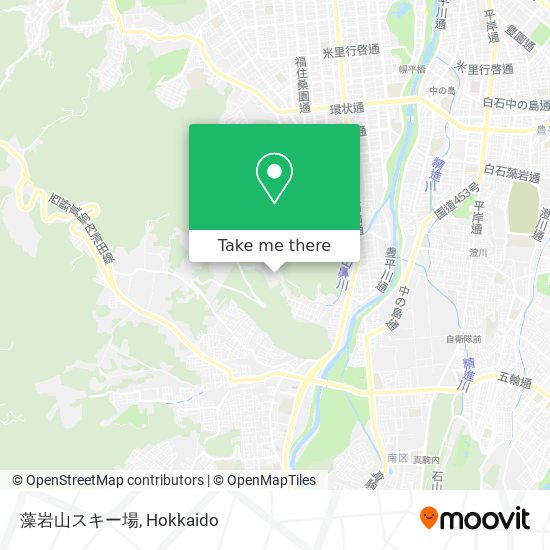 藻岩山スキー場 map