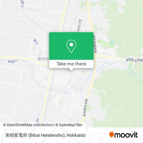 美唄変電所 (Bibai Hendensho) map