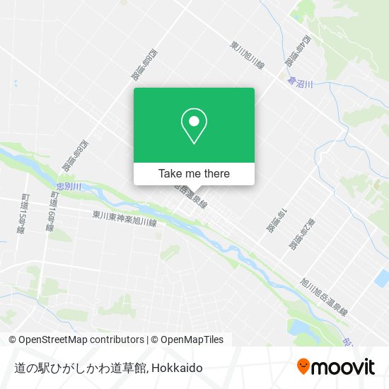 道の駅ひがしかわ道草館 map