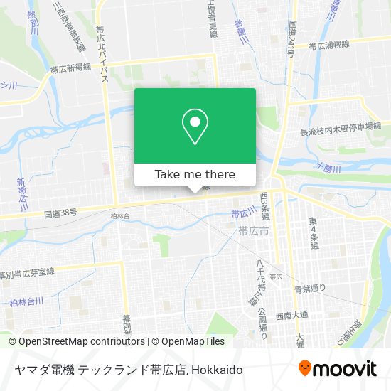 ヤマダ電機 テックランド帯広店 map