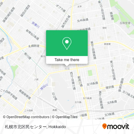 札幌市北区民センター map