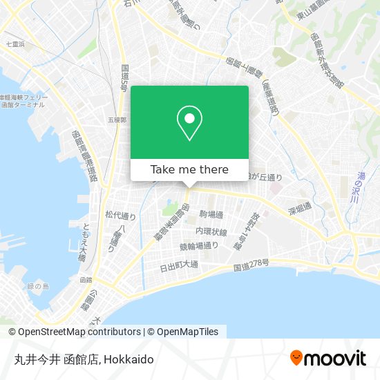 丸井今井 函館店 map