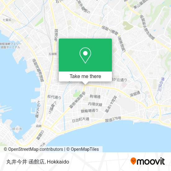 Marui Imai Hakodate Store map