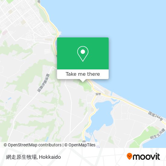 網走原生牧場 map