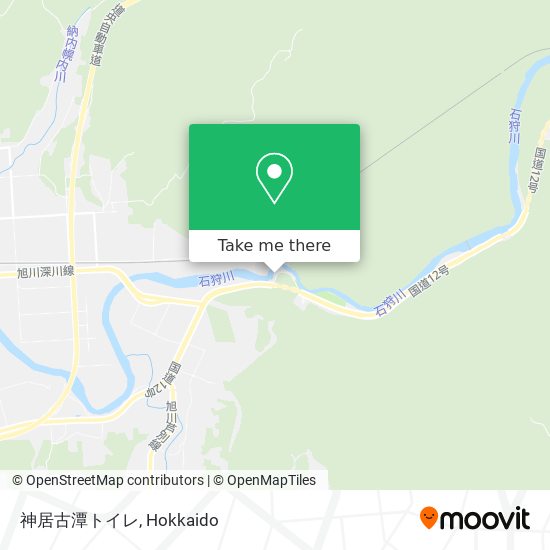 神居古潭トイレ map