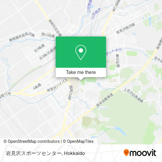 Iwamizawa Sports Center map