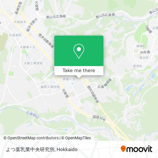よつ葉乳業中央研究所 map