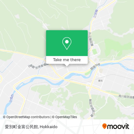 愛別町金富公民館 map