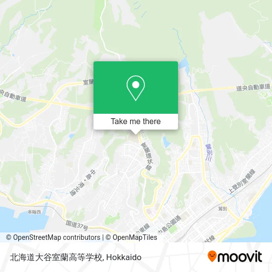 北海道大谷室蘭高等学校 map