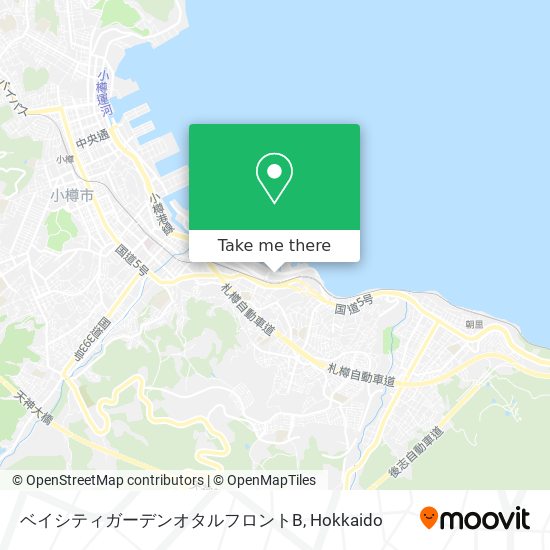 ベイシティガーデンオタルフロントB map
