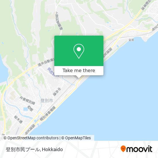 登別市民プール map