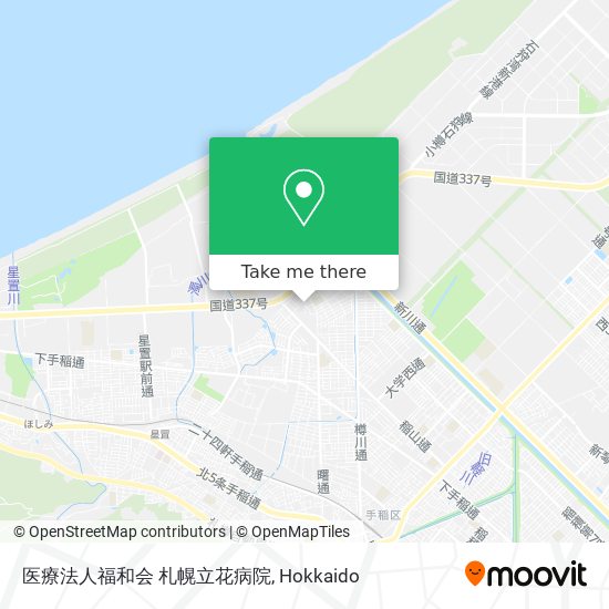 医療法人福和会 札幌立花病院 map