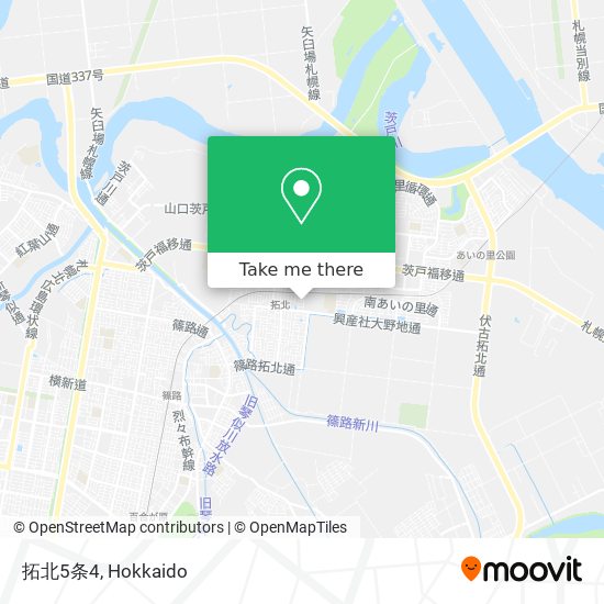 拓北5条4 map