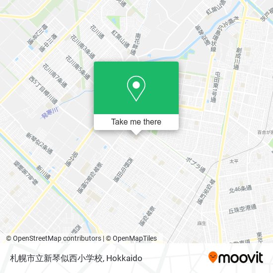 札幌市立新琴似西小学校 map