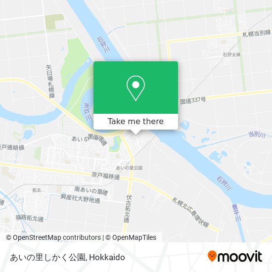 あいの里しかく公園 map